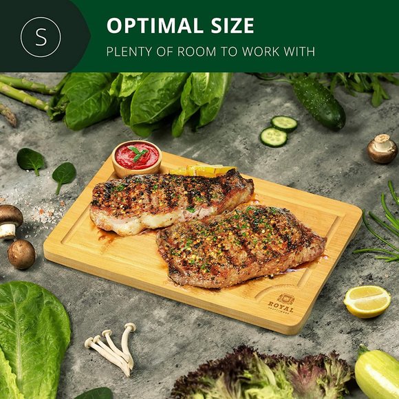 Bamboo Cutting Board | Kitchen Chopping Board | Heavy Duty Serving Tray (9"x 6") - Picture 5 of 7